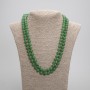 Dlouhý náhrdelník z chrysoprastu – hladké korálky, průměr 8 mm, délka 118 cm