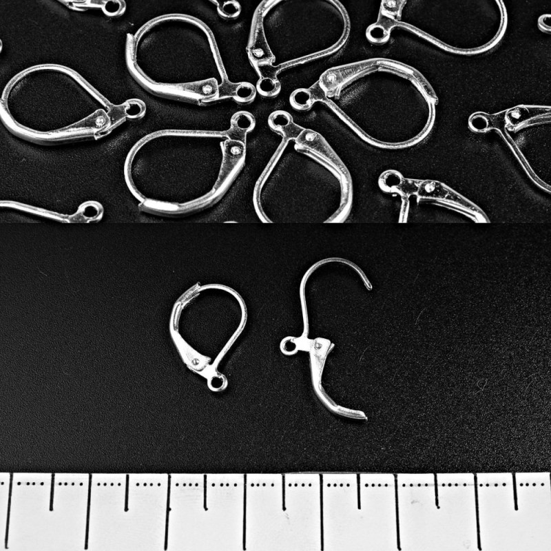 (14×10 mm) háčky na náušnice s francouzským zámkem 250+ párů