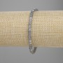 Náramek z labradoritu, broušené kostky, průměr 4×4 mm, délka 18 cm, streč