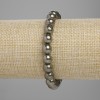 Náramek z pyritu, hladká kulička, průměr 8 mm, délka 18 cm, elastický