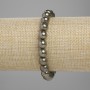 Náramek z pyritu, hladká kulička, průměr 8 mm, délka 18 cm, elastický