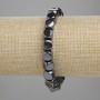 Náramek z hematitu kostky, průměr 8×8 mm, délka cca 18 cm, na elastické šňůře