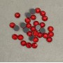 Štrasové kamínky se studenou fixací, červená, průměr 6 mm ±, balení 180 g (±)