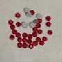 Kameny s fixací za studena, červená, průměr 5 mm ±, balení 250 g (±)