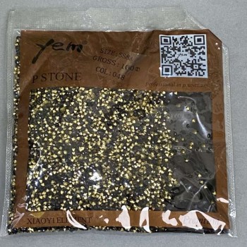 Černé štrasové kamínky, průměr 2 mm, balení 50 g (±)