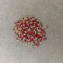 Červené štrasové kamínky, průměr 2,5 mm, balení 4 g (±)