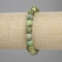 Náramek z jadeitu – broušené kuličky, průměr 10 mm, délka 18 cm, elastické provedení