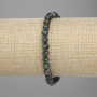 Náramek ze serafinitu, fasetované korálky, průměr 6 mm ±, délka 18 cm ±, elastický