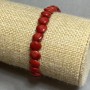 Náramek z korálových mincí 8 mm, délka 18 cm ±, pružný