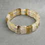 Náramek z citrínu, články, průměr 15×11 mm, délka 18 cm ±, elastický