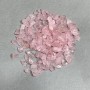 Přírodní kámen růžový křemen drť bez otvoru 6-16×4-8 mm+- (za 100 g+-)