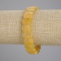 Náramek z citrínu s facetovanými články, průměr 14×9 mm, délka 18 cm ±, elastický