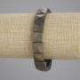 Náramek z facettovaného pyritu, články 11×11 mm, délka 18 cm ±, elastický
