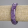 Náramek z přírodního čaroitu, článek, průměr 23×13 mm, 5 mm ±, délka 18 cm ±, elastický
