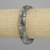 Náramek z vlasatého rutilového křemene, hladké články, průměr 16–17×10–11 mm ±, délka 18 cm ±, elastický
