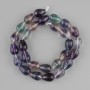 Korálky fluorit ve tvaru kapky, průměr 14×10 mm, délka 39 cm ± na niti