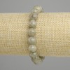 Náramek ze zeleného apatitu, hladká kulička, průměr 9 mm, délka 18 cm, elastický