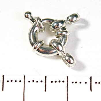 Zámek pro korálky a náramky donutového tvaru na 1 niti 9 mm