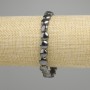 Náramek Hematit mince 8 mm, stretch 18 cm