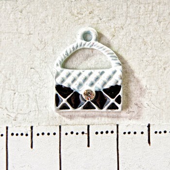 Furnitura Přívěšek Dámská kabelka 15 mm, balení 5 ks