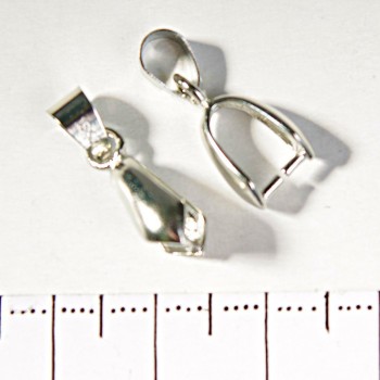 Přívěšek s kolíkem a základnou pro šňůru, hladký, velký 20 mm, balení 20 ks