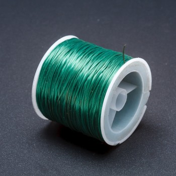 Elastická guma pro rukodělné tvoření, zelená, cívka, délka 30 m+