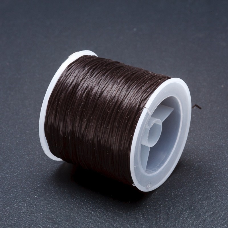 Elastická guma pro rukodělné tvoření, černá, délka 30 m na cívce