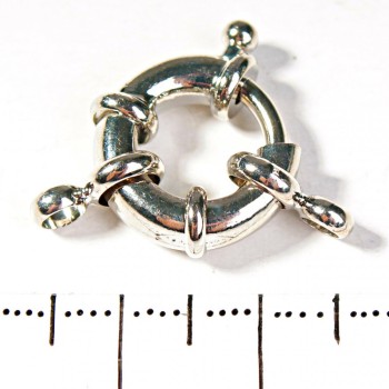 Zámek pro korálky a náramky donut na jednu nit, velký 12 mm