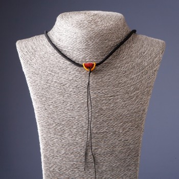 Černá šňůra na krk 60 cm