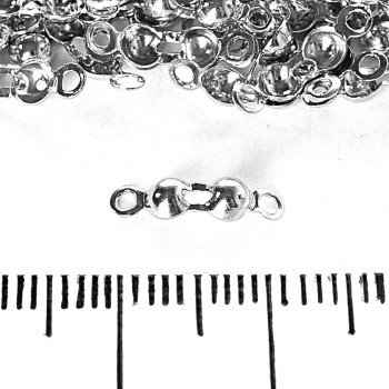 Bižuterní součástky Žabka pro korálky, balení 140 ks, 10 g