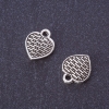 Фурнітура Серце плоске підвіска колір металу "срібло" d 13х11мм фас. 20гр. + -23шт
