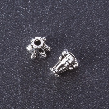 Koncovka, barva kovu „stříbro“, délka 10 mm, balení 20 g ± 24 ks