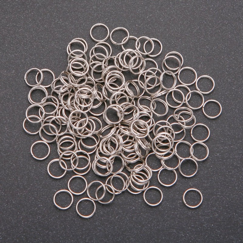 Doplňky pro šperky: Závěsný pružinový kroužek, 20 g / balení, průměr 7 mm