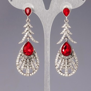 Náušnice s krystaly «lustry» «šandely» «Okázalé období»