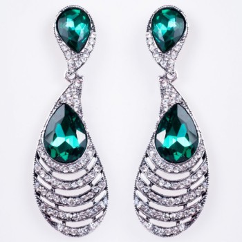 Náušnice se krystaly „lustr“ „šandelyéry“ „peří“