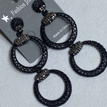 Dlouhé večerní náušnice, délka 7 cm