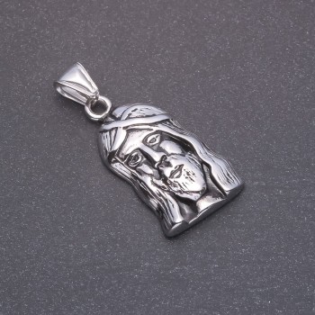 Кулон Лик сірий метал 20х37х45мм