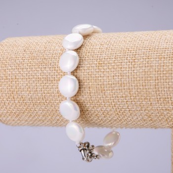 Náramek Mallorca mince, průměr 12 mm, délka 20 cm