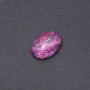 Kabošon malinový jaspis (syntetický) 25×18 mm