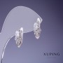 Náušnice Xuping Tulipán 15×8 mm rhodiované