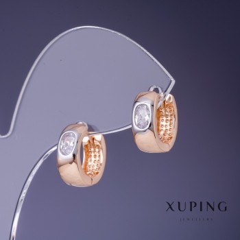Náušnice Xuping 14×5 mm «pozlacení 18K»