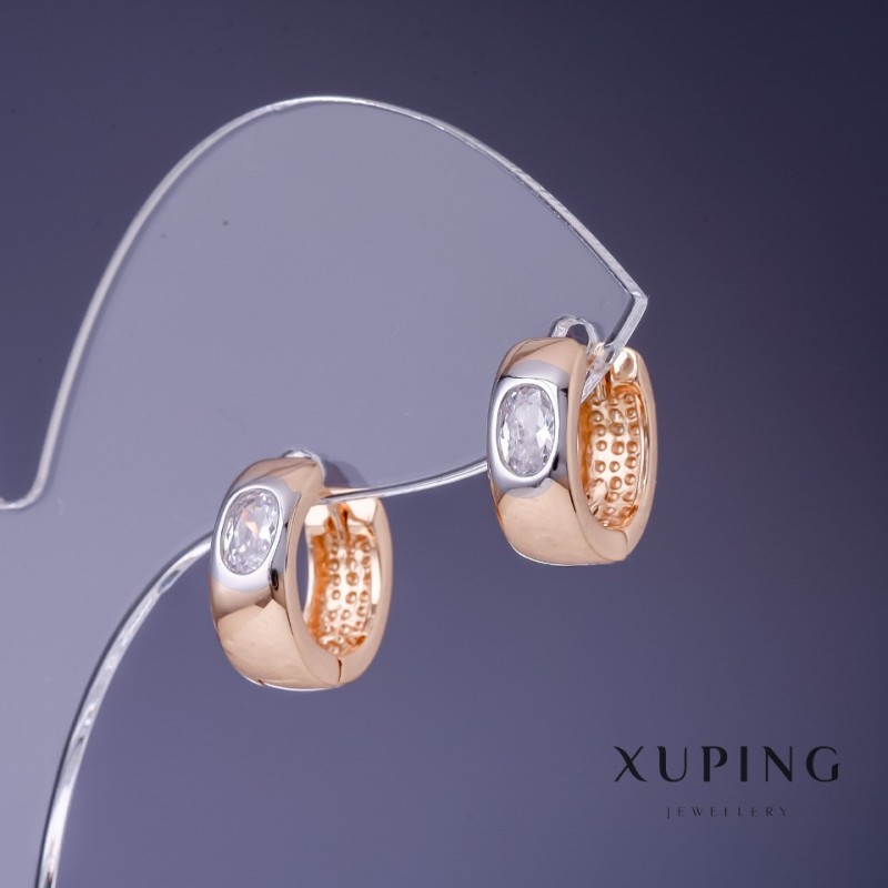 Náušnice Xuping 14×5 mm «pozlacení 18K»