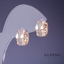 Náušnice Xuping 13×8 mm pozlacené 18K