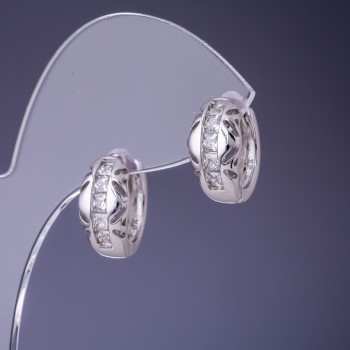 Náušnice Xuping rhodiované 8×15 mm