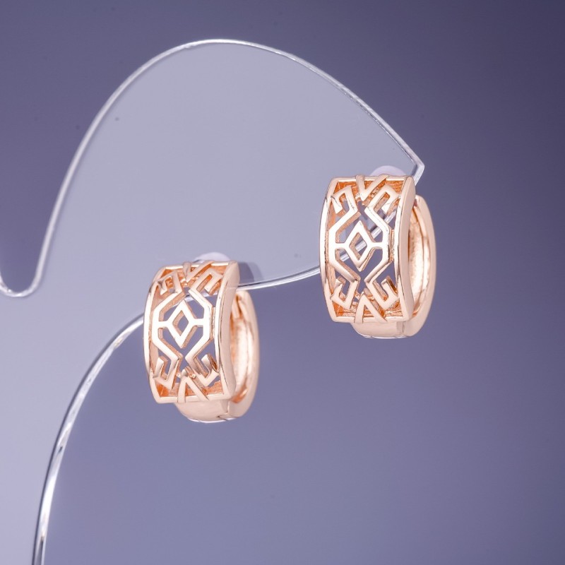 Náušnice Xuping 8×14 mm pozlacení 18K