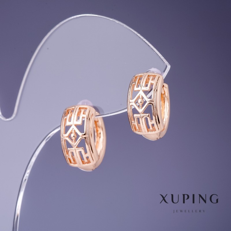 Náušnice Xuping 8x15 mm «pozlacení 18K»