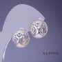Náušnice Xuping 15 mm rhodium