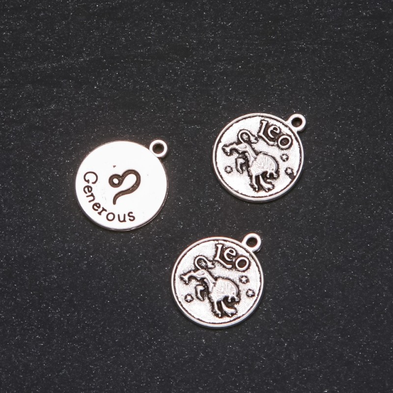 Přívěšek Zodiak Lev, průměr 17 mm, balení 20 g ± 10 ks