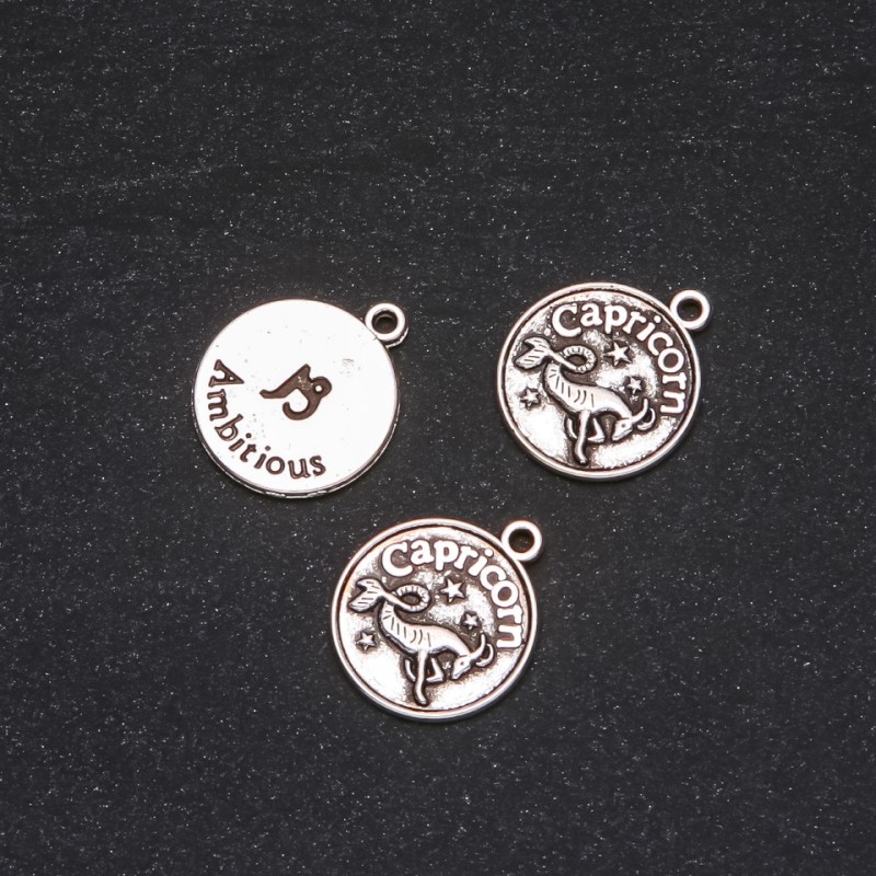 Přívěšek Zvěrokruh Kozoroh, průměr 17 mm, balení 20 g ± 10 ks