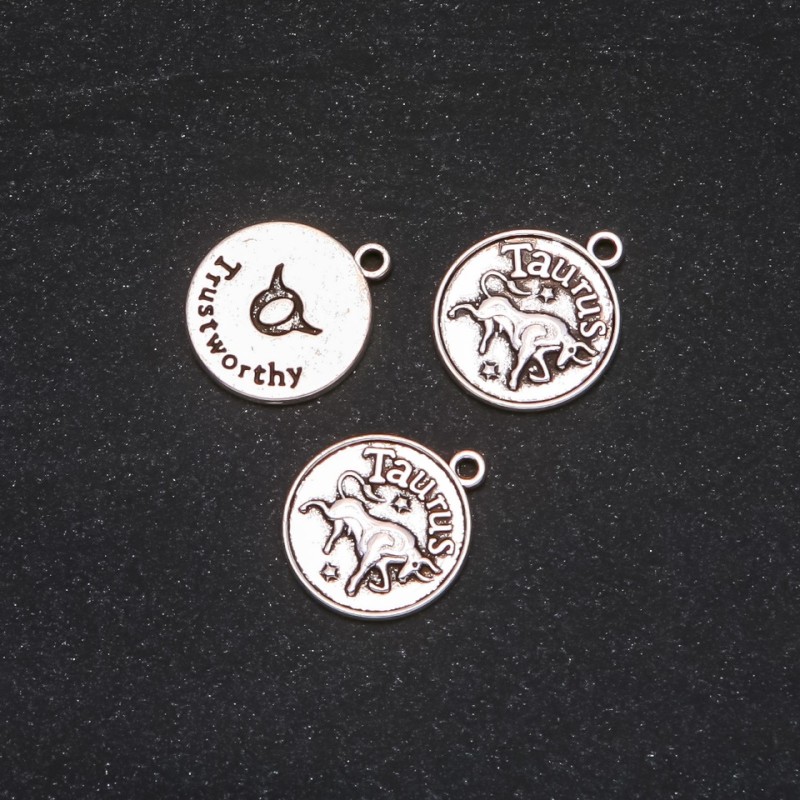 Přívěsek Zodiak Býk, průměr 17 mm, balení 20 g, ±10 ks